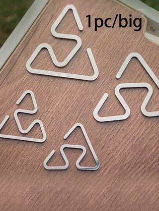 1 قطعة خطاف من الفولاذ المقاوم للصدأ فائق الخفة للاستخدام الخارجي، قوس عريض، مضاد للانزلاق، متعدد الوظائف، خطاف سريع للمصباح، أداة إكسسوار للتخييم