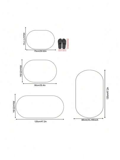 سجادة بيضاوية من الخيش مخملية قطعة واحدة، سجادة منطقة ناعمة وشعرية للغرفة المعيشة وغرفة النوم وغرفة الأطفال، صديقة للبشرة ومضادة للانزلاق