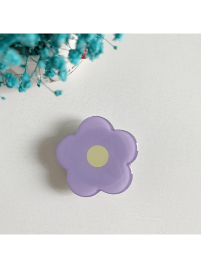 قطعة واحدة قابض هاتف قابل للسحب والدفع متعدد الألوان على شكل زهرة ذو لاصق ذاتي متوافق مع هواتف و Android، هدية لعيد الميلاد، العائلة والأصدقاء، اكسسوارات الهاتف