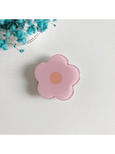 قطعة واحدة قابض هاتف قابل للسحب والدفع متعدد الألوان على شكل زهرة ذو لاصق ذاتي متوافق مع هواتف و Android، هدية لعيد الميلاد، العائلة والأصدقاء، اكسسوارات الهاتف