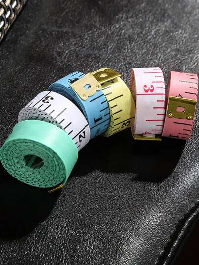 أدوات مكتبية ومدرسية شريط قياس بسيط لون عشوائي - 3 قطع