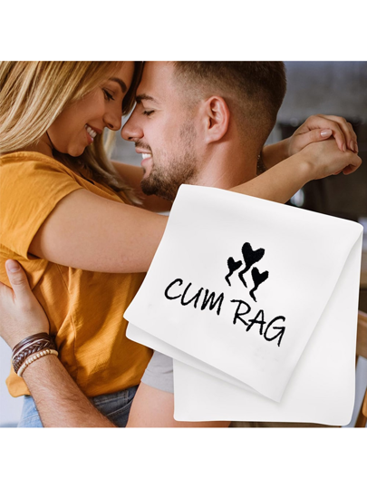 قطعة واحدة، منشفة إبداعية ماجنة بمقاس 30*30 سم، هدية سنوية للحبيب/زوج في عيد ميلاده