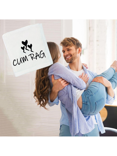 قطعة واحدة، منشفة إبداعية ماجنة بمقاس 30*30 سم، هدية سنوية للحبيب/زوج في عيد ميلاده