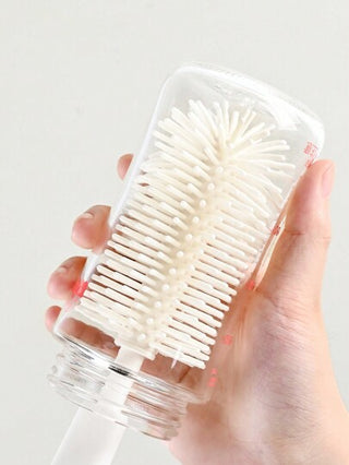 فرشاة تنظيف زجاجة الأطفال السيليكون، أداة تنظيف الحلمة والقش، مجموعة فرشاة تنظيف كوب التغذية