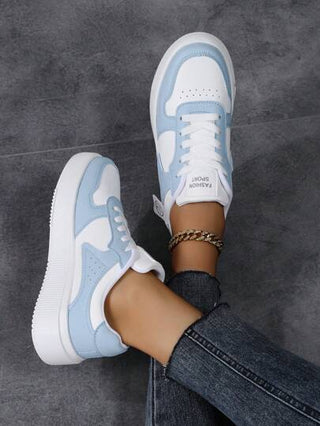 أحذية رياضية كاجوال للنساء، أحذية تزلج خفيفة الوزن بطراز شارع أزياء