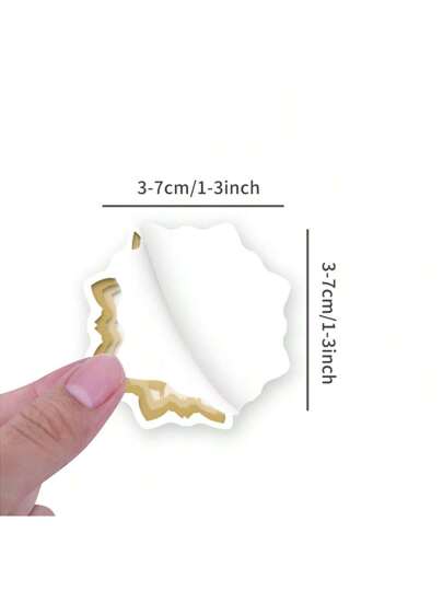 60قطعة من ملصقات الفنيات الأكاديمية الداكنة للألبومات الفنية، اليوميات، الكمبيوتر المحمول، الصدم، لوح التزلج، زجاجة المياه، الكمبيوتر، الهاتف، الرسوم المتحركة، القبعة الصلبة، ملصقات السيارة والملصقات