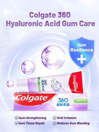 colgate معجون أسنان منعش للثة بزاوية 360 درجة، منعش للأنفاس، يغذي اللثة، مستخلص البابونج، يقلل من التهاب الفم، إزالة البقع، 1 قطعة (120 جم / 4.23 أونصة)
