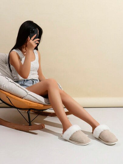 نعال منزلي داخلي مبطن داخله ناعم ودافئ ومانع للانزلاق، للنساء والرجال