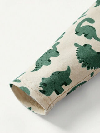 Cozy Pixies مجموعة بنطلون ديناصور مطبوع للأطفال الصبية عدد 2 قطعة