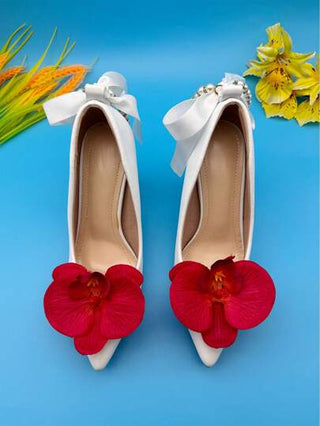 كليب حذاء زخرفي قابل للفصل متعدد الاستخدامات بتصميم فراشة وزهرة DIY مزيف جديد