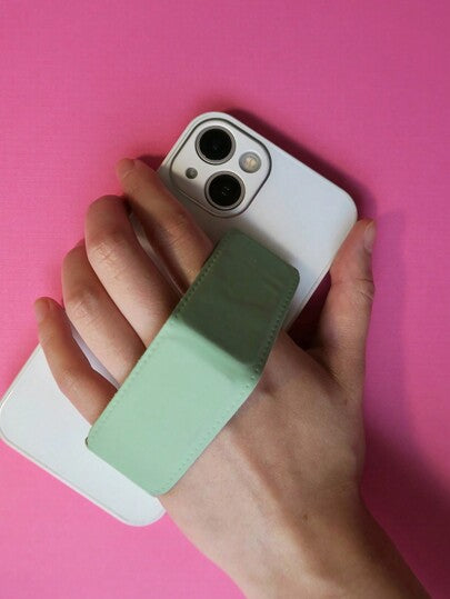 حامل هاتف خلفي بقاعدة الوان عادية ، قاعدة طولية قابلة للطي على سطح المكتب ، حامل هاتف متوافق مع آيفون وهواتف أندرويد، هدية لأعياد الميلاد والعائلة والأصدقاء ، ملحقات الهاتف