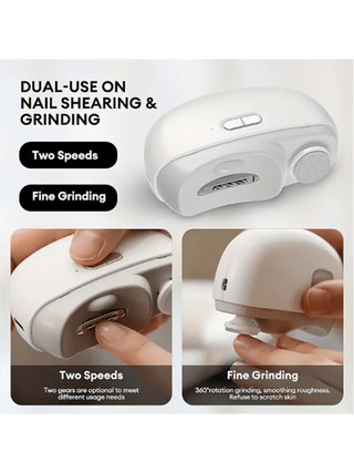 طقم العناية بالأظافر النهائي - مقصات أظافر كهربائية احترافية، طلاءات، صنفرة، ملفات، أدوات تشكيل - مثالي لأظافر المنزل، العلاجات اليومية، أظافر كبار السن، عشاق الأظافر، وكهدية عيد ميلاد مفكرة للعائلة والأصدقاء