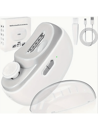 طقم العناية بالأظافر النهائي - مقصات أظافر كهربائية احترافية، طلاءات، صنفرة، ملفات، أدوات تشكيل - مثالي لأظافر المنزل، العلاجات اليومية، أظافر كبار السن، عشاق الأظافر، وكهدية عيد ميلاد مفكرة للعائلة والأصدقاء