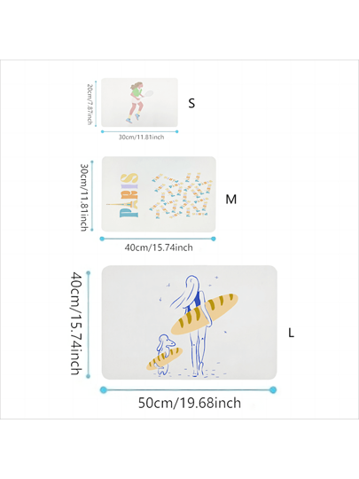 1 قطعة حصيرة تصريف، حصيرة تصريف لماكينة القهوة، حصيرة سريعة الامتصاص والتجفيف من السيراميك الحيوي اللينة، لوح المطبخ المضاد للبقع والغسيل، اكسسوارات وأدوات ومستلزمات المطبخ في عيد الميلاد