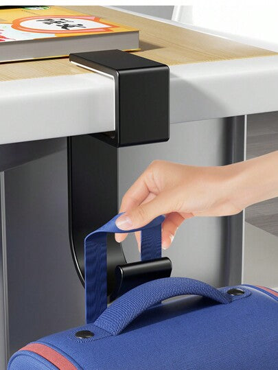 أثاث مكتبي وحدة خطاف قابل للفصل وحمل 1قطعة، حامل جانبي للحقائب لا ينزلق لمكتب الطالب