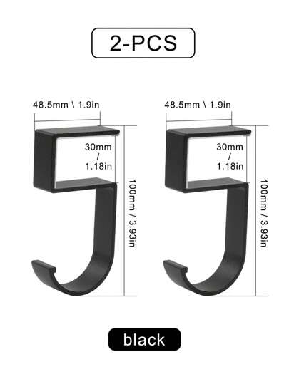 أثاث مكتبي وحدة خطاف قابل للفصل وحمل 1قطعة، حامل جانبي للحقائب لا ينزلق لمكتب الطالب