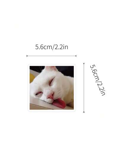 100 قطعة ملصقات قطط مضحكة ملصقات جمالية فينيل للتزيين مفكرة, كمبيوتر محمول, لوحة مقطورة, لوح التزلج, زجاجة مياه, حاسوب, هاتف, كرتون, قبعة صلبة, ملصقات وتصميمات سيارة, ملصقات قطط, ملصقات صور مضحكة للقطط, ملصقات كيوت