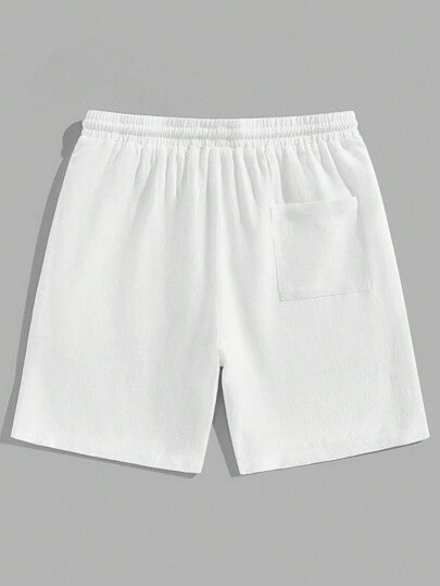 HIMLAND بنطلون ذكور أحادي اللون بسيط مُنسوج لليوم