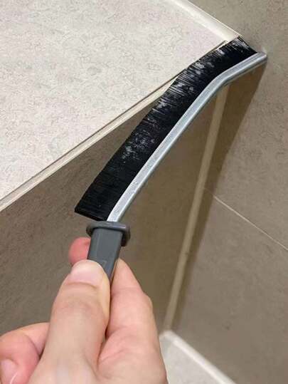 SHEIN قطعة واحدة فرشاة طويلة متعددة الوظائف لتنظيف حلة الغسالة، حوض الغسيل، فرشاة تنظيف قوية مع مقبض أداة تنظيف، تنظيف نوافذ، المطبخ، الحمام، لوازم المنزل، عيد الحب، أعراس عيد الحب، عيد الميلاد