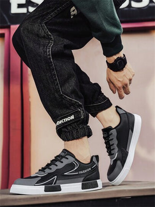 أحذية رياضية جلدية عالية الكاحل للرجال، أحذية رياضية كاجوال، أزياء كرة السلة والشارع، مناسبة للمقاسات من 39 إلى 47