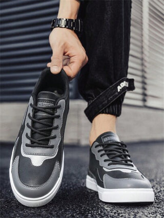 أحذية رياضية جلدية عالية الكاحل للرجال، أحذية رياضية كاجوال، أزياء كرة السلة والشارع، مناسبة للمقاسات من 39 إلى 47