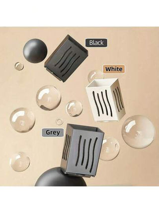 قطعتان رف أدوات المطبخ : معلق على الحائط أو قائم, منظم تخزين أطقم المائدة - قابل للإزالة والتركيب على الحائط والتصميم الرأسي, مناسب للاستخدام المنزلي والمطاعم - من مواد بلاستيكية, رف تخزين المطبخ, تنظيم التخزين المنزلي للثلاجة