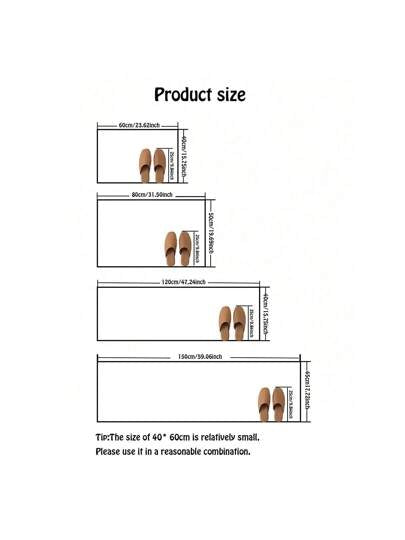 رمضان زينة رمضان طقم بساط أرضية المطبخ قطعة واحدة، سجادة المطبخ بنمط الحرف، ديكور المطبخ، ناعم، ماص، مانع للانزلاق، مضاد للتلوث، مناسب جدًا للمطبخ، مكتب المنزل، غرفة الغسيل، الحمام - ديكور عيد الميلاد الأبدي، بساط الأرضية المطاطي مانع للانزلاق