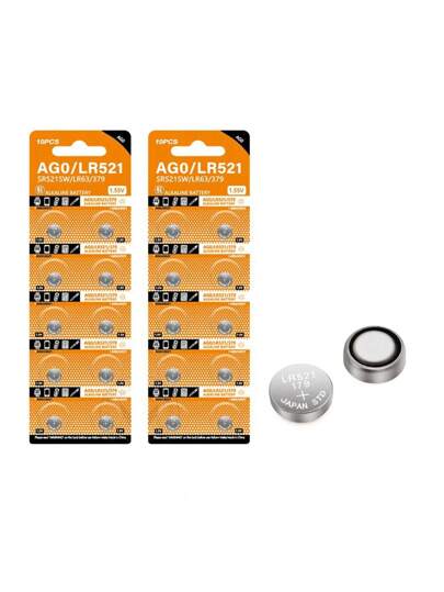 10-100 قطعة بطاريات ازرار 1.55 فولت جديدة AG0 379 SR63 LR69 LR521 379A لساعات العاب جهزة التحكم عن بُعد SR521SW D379 خلية قرص قلوية
