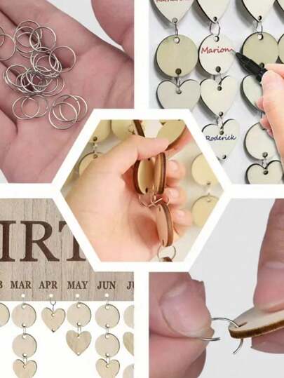 1 طقم لوحة ذكرى أعياد الميلاد الخشبية، لوحة معلقة على الحائط لاحتفالات أعياد الميلاد للأسرة مع علامات، منصة عرض لتقوويم أعياد الميلاد الخشبية للمنزل والفصل الدراسي والمكتب، هدايا شخصية للأم والمعلمة والجدة للاحتفاظ بها، ديكور المنزل والغرفة والحائط، تخرج