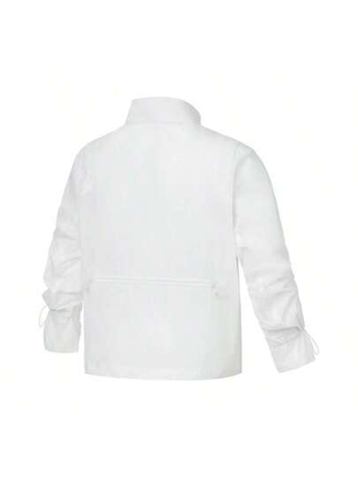 New Balance جاكيت رياضية كاجوال مرتفعة الياقة مريحة للنساء القطعة رقم 5AC2U372WT