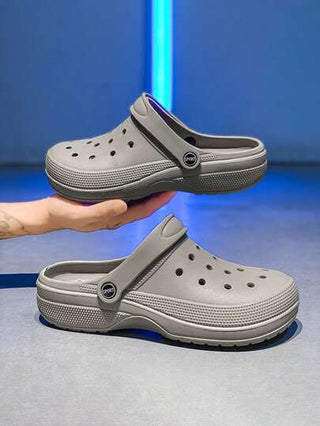 صنادل كاجوال قابلة للانزلاق ذات فتحات للرجال للصيف القابلة للتنفس، صنادل شرائح مفتوحة للشاطئ والخارج