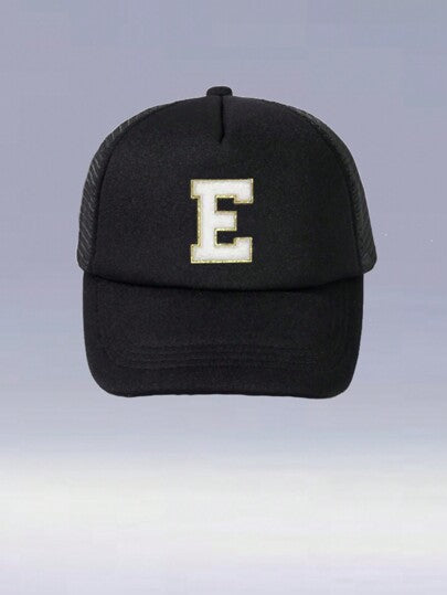 قبعة بيسبول للأطفال 1قطعة، قبعة كاجوال خفيفة الوزن قابلة للتنفس متعددة الوظائف، متوفرة ب-26 حرف، مناسبة للأولاد والبنات للارتداء في يوم العودة إلى المدرسة