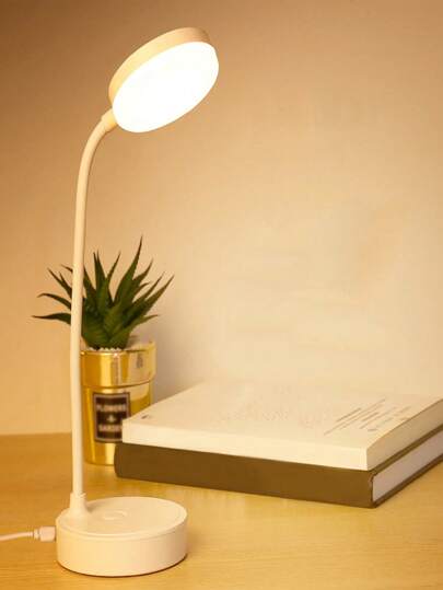 مصباح مكتب قابل للتعديل ثلاثي الألوان قطعة واحدة ، مصباح طاولة بطاقة USB ، إضاءة ليلية محمولة للدراسة والقراءة والنوم والمدرسة الداخلية