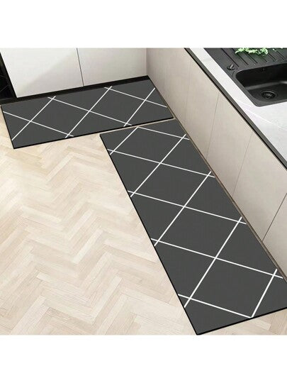 رمضان زينة رمضان طقم بساط أرضية المطبخ قطعة واحدة، سجادة المطبخ بنمط الحرف، ديكور المطبخ، ناعم، ماص، مانع للانزلاق، مضاد للتلوث، مناسب جدًا للمطبخ، مكتب المنزل، غرفة الغسيل، الحمام - ديكور عيد الميلاد الأبدي، بساط الأرضية المطاطي مانع للانزلاق