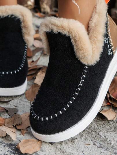 بوت كاحل كاجوال مريحة بلمسة خفيفة بتصميم بتشوركي مقاس كبير