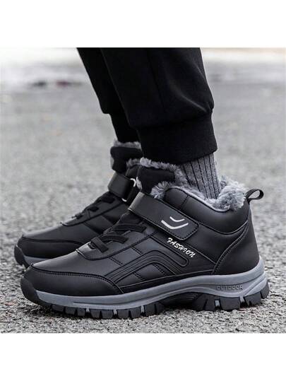 بوت ثلج رجالية خفيفة جديدة مناسبة للشتاء، بوت من البولي يوريثان مقاس كبير للرجال (39-48 أوروبي)، بوت походные مريحة للاستخدام اليومي، بوت походные دافئة، مضادة للانزلاق وعالية التحمل، باللون الأسود والرمادي