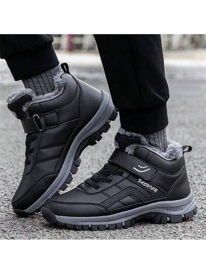 بوت ثلج رجالية خفيفة جديدة مناسبة للشتاء، بوت من البولي يوريثان مقاس كبير للرجال (39-48 أوروبي)، بوت походные مريحة للاستخدام اليومي، بوت походные دافئة، مضادة للانزلاق وعالية التحمل، باللون الأسود والرمادي