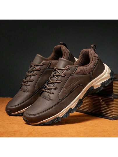 أحذية رياضية رجالية، أحذية جلدية مقاومة للماء، أحذية رياضية وترفيهية لكبار السن والمشي لمسافات طويلة، أحذية جري وتسلق للرياضات الخارجية