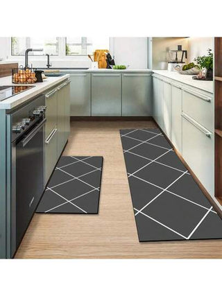 رمضان زينة رمضان طقم بساط أرضية المطبخ قطعة واحدة، سجادة المطبخ بنمط الحرف، ديكور المطبخ، ناعم، ماص، مانع للانزلاق، مضاد للتلوث، مناسب جدًا للمطبخ، مكتب المنزل، غرفة الغسيل، الحمام - ديكور عيد الميلاد الأبدي، بساط الأرضية المطاطي مانع للانزلاق