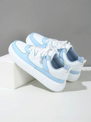 أحذية رياضية كاجوال بلون أحادي أنيقة