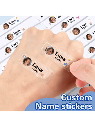 60 قطعة ملصقات شخصية مطبوعة بالأسماء، ملصقات شفافة قابلة للكتابة والمحو للاستخدام في الفصول الدراسية ومواد التعليم والأنشطة اليدوية ، ملصقات لاصقة مثالية هدايا جذابة وأنيقة وملونة ومخصصة للأصدقاء والأسرة والأطفال وطلاب المدارس للأعياد والمناسبات