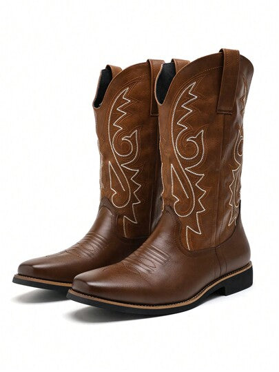 تناسب مع البليزر، بوت رجالية عصرية متعددة الاستخدامات، بوت جلدية اصطناعية عالية الكاحل للخارج، بوت الرعاة الغربية، وأحذية تشيلسي تناسب مع الجينز