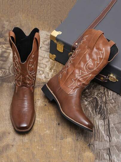 تناسب مع البليزر، بوت رجالية عصرية متعددة الاستخدامات، بوت جلدية اصطناعية عالية الكاحل للخارج، بوت الرعاة الغربية، وأحذية تشيلسي تناسب مع الجينز