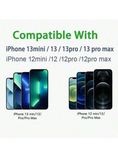 شاحن لاسلكي مغناطيسي سريع 15 وات لآيفون 15 و14 و13 و12 برو ماكس ومصغرة، محطة الشحن اللاسلكي المناسبة للمكتب والسكن والمنزل