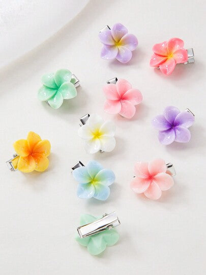 20 قطعة/ مجموعة كبابيس شعر ملونة بزهور للأطفال البنات، دبابيس رائعة على شكل أقحوان صغير للأميرة، إكسسوارات شعر للاستخدام اليومي