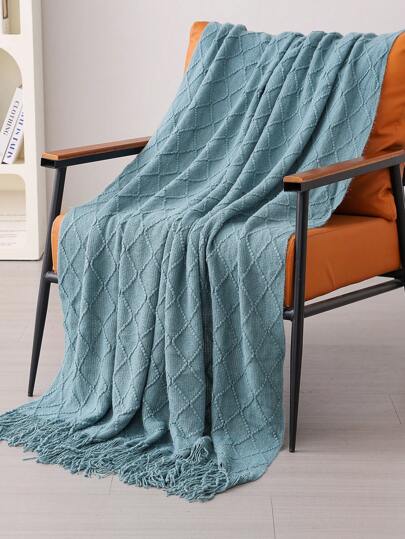 بطانية مافيل مصنوعة بالتريكو قطعة واحدة، بطانية كنب بطانية ، حصيرة كنب بالتريكو للقيلولة بالمكتب في الصيف