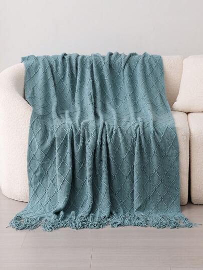 بطانية مافيل مصنوعة بالتريكو قطعة واحدة، بطانية كنب بطانية ، حصيرة كنب بالتريكو للقيلولة بالمكتب في الصيف