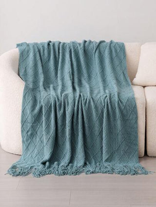 بطانية مافيل مصنوعة بالتريكو قطعة واحدة، بطانية كنب بطانية ، حصيرة كنب بالتريكو للقيلولة بالمكتب في الصيف