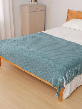 بطانية مافيل مصنوعة بالتريكو قطعة واحدة، بطانية كنب بطانية ، حصيرة كنب بالتريكو للقيلولة بالمكتب في الصيف