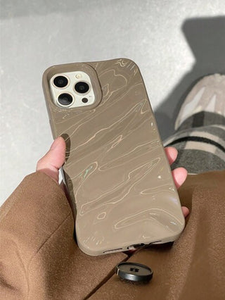 حافظة هاتف ناعمة ذات تصميم موجي ثلاثي الأبعاد بطراز بسيط، متوافقة مع أجهزة iPhone 16 Pro Max/16/16 Pro/16 Plus/15/15 Pro Max/15 Pro/11/12/13/14 Pro Max/11 Pro/11 Pro Max/12 Pro/12 Pro Max/13 Pro/13 Pro Max/14 Pro/14 Pro Max، أنيقة وإبداعية